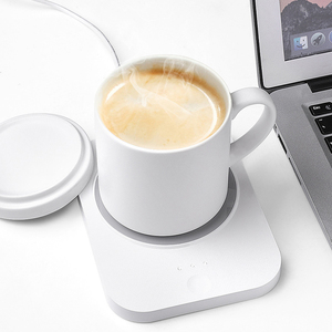 Tasse Usb <span class=keywords><strong>de</strong></span> qualité alimentaire réutilisable portable avec plaque chauffante Tasse intelligente en céramique à 55 degrés <span class=keywords><strong>Chauffe</strong></span>-tasse Tasse à café chauffante <span class=keywords><strong>sans</strong></span> <span class=keywords><strong>fil</strong></span> - Product Image 4