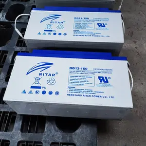 Ritar 12V 250AH Batterie solaire 12V 100AH Batteries à cycle profond 12V 200AH Batterie GEL 200ah