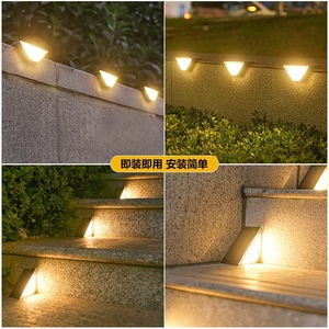Lampe <span class=keywords><strong>solaire</strong></span> Hagood 24 LED, étanche, pour extérieur, jardin, escalier, <span class=keywords><strong>petite</strong></span> cour, éclairage décoratif <span class=keywords><strong>solaire</strong></span> pour aménagement paysager - Product Image 2