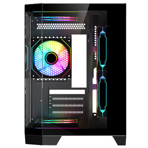 Boîtier pour ordinateur de jeu de style <span class=keywords><strong>aquarium</strong></span> ATX Mid-Tower avec verre trempé à 3 côtés - Product Image 3