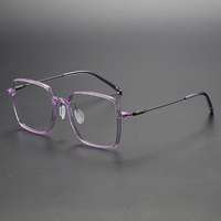 Lunettes de vue tendance 8655 en titane de haute qualité, monture optique pour hommes