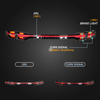 Feux arrière LED Macan pour Porsche 95B 2014-2017 – Kit de conversion et mise à niveau Facelift – Effet de balayage de bord à bord – Séquentiel – Plug-and-Play
