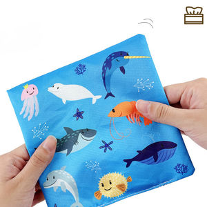 Jouets sensoriels Montessori unisexes pour l'éducation précoce des bébés, 8 foulards en soie et boîte à mouchoirs en tissu pour bébés (plusieurs <span class=keywords><strong>mois</strong></span>) - Product Image 5