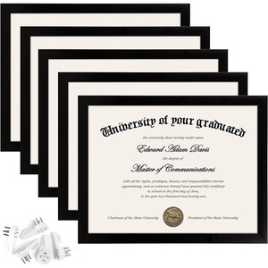 Hot Selling Handmade A5 <b>A4</b> A3 8.5x11 PVC <b>Certificate</b> Photo Diploma <b>Frame</b> with UV Printing for Students' Graduation - Product Image 5