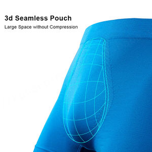 Venta al por mayor de calzoncillos bóxer para hombre con logotipo personalizado, calzoncillos y Bóxers de secado rápido deportivos cómodos de poliéster sin costuras en 3D de diseñador para hombre - Product Image 2