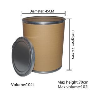 Seau en papier personnalisé de 27 gallons avec anse en acier, fond en fer et couvercle en fer - Product Image 2