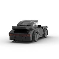 MOC Bestseller transfrontalier : Voiture rétro à huit compartiments pour garçons, blocs de construction en plastique compatibles, jouet de bricolage