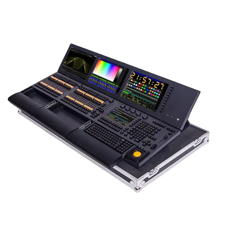 Dmx512 Controller Grand Ma2 Drie Schermen Verlichtingsconsole Met Windows-Systeem Voor Party Event Disco Bruiloft