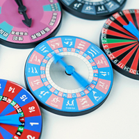 Roue tournante interactive en plastique personnalisée, autocollant/couleur/boîte personnalisés, pour les couples, la famille et les jeux de société