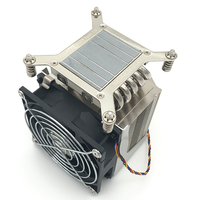 Refroidisseur de processeur CoolServer LGA 2011 4U R19 pour serveur, radiateur carré, refroidisseur d'air pour processeur, 5 caloducs, refroidissement silencieux pour boîtier d'ordinateur, TDP 220W