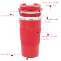 Innovativer Edelstahl-Kaffeebecher SUS 304 Innenbeschichtung Doppelwandiger Isolierter Reisebecher Wiederverwendbarer Thermobecher mit Deckel für das Büro