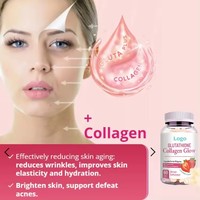 Gummies au collagène avec glutathion et vitamine C pour le blanchiment et l'éclaircissement de la peau, anti-âge, pour femme, en stock