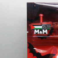 Sachets alimentaires refermables en Mylar découpés à l'emporte-pièce, 120 microns d'épaisseur, finition brillante, pour bonbons, biscuits, thé en vrac, 28g 1lb, renforcés