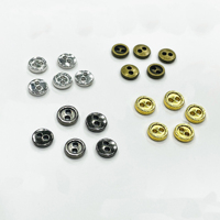 Mini bouton de couture 2 trous 5mm 6mm 7mm 8mm petits yeux ronds boucle en métal épais artisanat poupée jouet bébé vêtements boutons pour bricolage