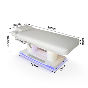 Cama <span class=keywords><strong>de</strong></span> Masaje <span class=keywords><strong>de</strong></span> Cuerpo Completo con Calefacción, 4 Motores, Blanca, Duradera <span class=keywords><strong>y</strong></span> <span class=keywords><strong>de</strong></span> Buena Calidad, con Diseño Moderno <span class=keywords><strong>y</strong></span> Lujoso, Altura Ajustable, para Salón <span class=keywords><strong>de</strong></span> <span class=keywords><strong>Belleza</strong></span> - Product Image 6