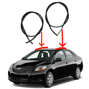2 Pezzi Modanature Gocciolatoio Tetto 75551-52130 Compatibili con <span class=keywords><strong>Toyota</strong></span> <span class=keywords><strong>Yaris</strong></span> <span class=keywords><strong>2011</strong></span>-2020 Hatchback 4 Porte Guarnizioni Sinistra e Destra - Product Image 1