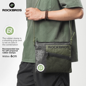 <span class=keywords><strong>ROCKBROS</strong></span>-Bolso cruzado de tela reutilizable, bolso informal para <span class=keywords><strong>manillar</strong></span> de bicicleta plegable, mochila para montar, bolsas organizadoras - Product Image 1