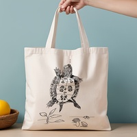 Sac fourre-tout en toile à motif écaille de tortue avec logo personnalisé pour femme, idéal pour le quotidien, le shopping et les voyages scolaires