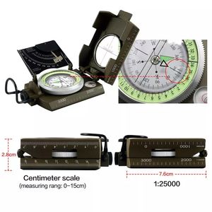 Vente en gros de boussole de survie lumineuse de géologie professionnelle en plein air randonnée Camping - Product Image 3