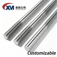 Factory Direct Custom A193 B7 Stud Bolt Partial Thread Carbon Steel Self-Color Threaded Rod 1/2"-13X7" Hex Nut 5-Year Warranty
