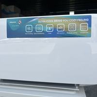 Climatiseur split Hisense 18000 BTU 2 CV à vitesse fixe, froid et chaleur, R410A, électrique, ailettes dorées, WiFi/flux d'air 4 directions, refroidissement rapide