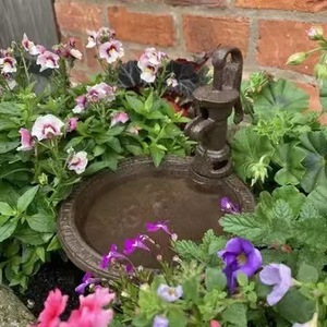 Mangiatoia per Uccelli Decorativa da Giardino, Rotonda, in Ferro Marrone, Stile <span class=keywords><strong>Rustico</strong></span>. - Product Image 4
