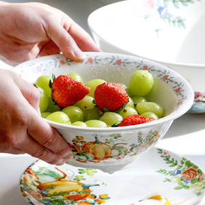 Home <strong>Kitchen</strong> <strong>Utensils</strong> Bulk Order Porcelain Dinnerware Set Strainer Bowl Fruits Veggies | Microwave Safe Reusable Eco-Friendly - Product Image 2