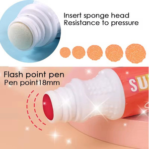 Marqueurs à pointe éponge lavables B2B, 2,1 oz, 8 couleurs métalliques, pour les jeux artistiques en famille, cadeau créatif - Product Image 3