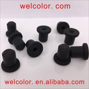 จุกยางซิลิโคนสีดำทรงกลมขนาดเล็ก คุณภาพคงที่ สำหรับปิดรูขนาด 4.35 มม. 4.0 มม. 5/32 นิ้ว - Product Image 3