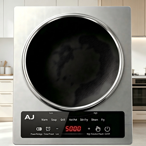 Table de cuisson électrique en céramique à brûleur unique durable de 5000 W, plaque en verre infrarouge <span class=keywords><strong>avec</strong></span> cordon d'alimentation en cuivre épais 220 V - Product Image 1