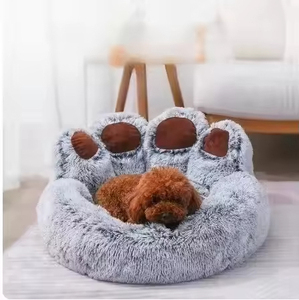 Haustier Hunde bett für alle Jahreszeiten Pfote Plüsch Warmes Katzen bett Bequem für kleine große Hunde bett Design Hunde produkte - Product Image 5