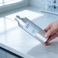 Flacon pulvérisateur cosmétique en aluminium 100ml 200ml 500ml, brume fine, pompe continue, OEM ODM, couleur et logo personnalisés pour parfum