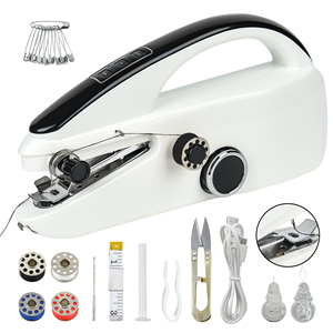 Mini taşınabilir el elektrikli DİKİŞ MAKİNESİ siyah, ev dikiş makinesi içerir USB kablosu, 40 adet/ctn - Product Image 2