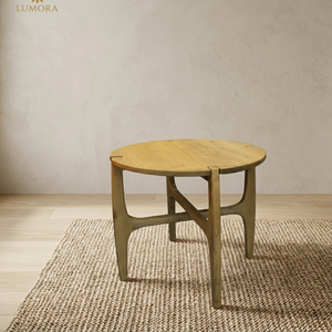 Mesa de Comedor Moderna Multiusos de Madera Maciza de Lujo, Estilo Rústico, Ensamblada a Mano por Meerit, para Hogar u Oficina - Product Image 4