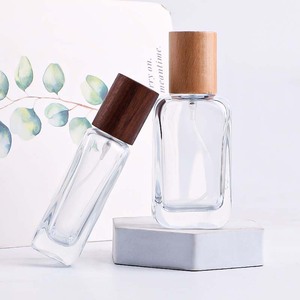 30ml vuông rõ ràng chai xịt nước hoa thủy tinh với nắp bằng gỗ-rỗng bơm lại phun sương tốt cho các loại tinh dầu - Product Image 5