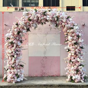 Arche de mariage et de fiançailles DKB, fleurs artificielles en soie personnalisées, prix de gros bas, hauteur 7-8 pieds - Product Image 2