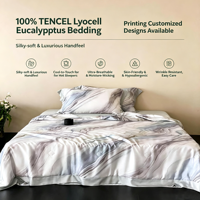 Parures de lit modernes 100 % en lyocell d'eucalyptus, rafraîchissantes, respirantes et écologiques, tailles Queen/King
