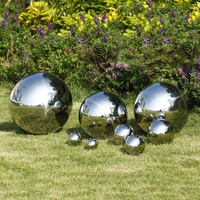 Boule en métal miroir populaire sphère décorative de jardin boule creuse en acier inoxydable