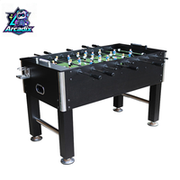 Table de baby-foot commerciale à plateau en verre, à monnayeur, pour bars, clubs, salles d'arcade, vente en gros