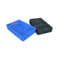 Plateau à pain en plastique 600*400*120mm, panier à fruits et légumes ventilé, qualité alimentaire, empilable, écologique, anti-fuite, contenants en plastique