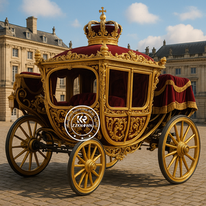 2025 calèche pour cheval <span class=keywords><strong>de</strong></span> noël pour mariage princesse mariage Royal calèche tirée par un cheval - Product Image 5