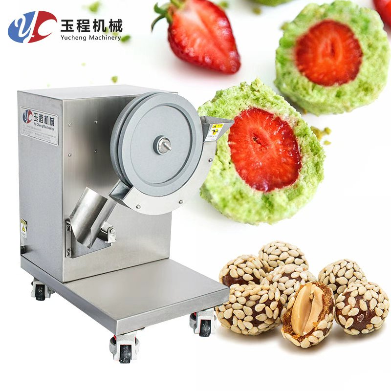 Strawberry Sesame Energy Ball Rounding Machine Automatic Healthy Dessert Food Factory Restaurant