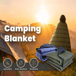 Manta <span class=keywords><strong>de</strong></span> Camping Portátil Tipo Poncho, se Ajusta a la Hamaca, Aislamiento Sintético, Ligera, Plegable, Manta Cálida para Exteriores con Bolsa <span class=keywords><strong>de</strong></span> Transporte - Product Image 2