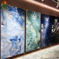 Panel de Pared Decorativo con Patrón Personalizado, Panel de PVC con Impresión 3D de Mármol, Resistente a los Rayos UV, para Interiores
