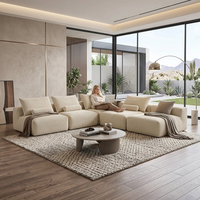 Ästhetisches Modernes Ecksofa-Set Atmosphärische Wohnzimmermöbel Gemütliche Wolken-Couch Sektionalsofa