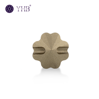 Boutons en strass de luxe en forme de papillon 3D à coudre, pierres en cristal, vente en gros pour vêtements DIY