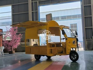 Hot Dog Cart Mobile Food Trailer Crepe <b>Gas</b> <b>Grill</b> <b>BBQ</b> Snack Food Ice Cream Stainless Steel Rust Resistant Trolley Cart - Product Image 4
