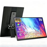 Moniteur portable 16 pouces N3 FHD 1200P IPS LDC, extension d'écran d'ordinateur portable, bordure étroite sur 4 côtés, écran externe USB