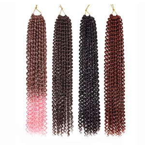 Extensions de cheveux torsadés au crochet de 18 pouces en gros, extensions de tresses torsadées faites à la main pour femmes africaines - Product Image 1