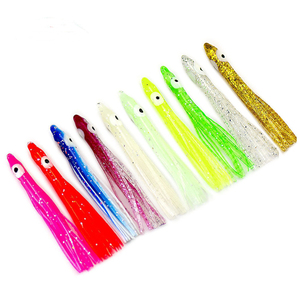 Gonne luminose a forma di ago per calamari, <span class=keywords><strong>esche</strong></span> morbide per <span class=keywords><strong>esche</strong></span> di polpo <span class=keywords><strong>artigianali</strong></span> per Jigging ganci di assistenza di ricambio calamari per polpi - Product Image 1